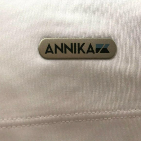 ANNIKA by Cutter and Buck Golf Tennis Polo Shirt, White, Size Women's Large - Picture 3 of 12